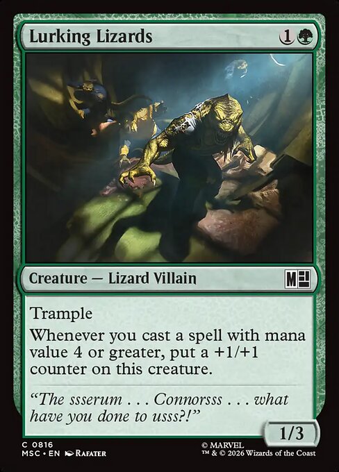 Lurking Lizards Magic: The Gathering card