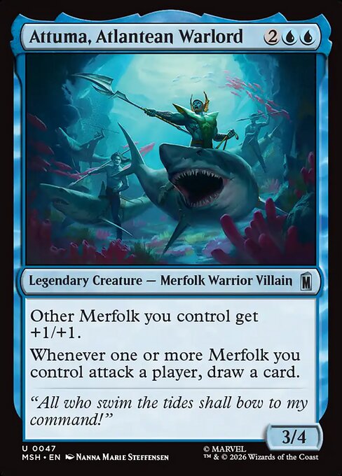 Attuma, Atlantean Warlord Magic: The Gathering card