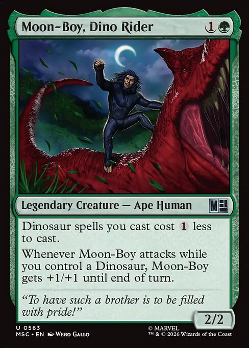 Moon-Boy, Dino Rider Magic: The Gathering card
