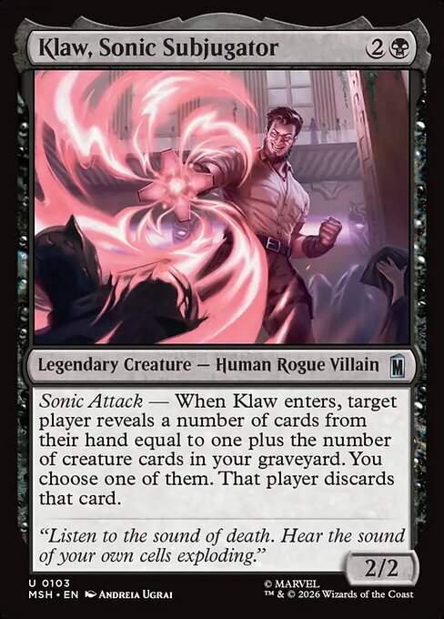 Klaw, Sonic Subjugator Magic: The Gathering card