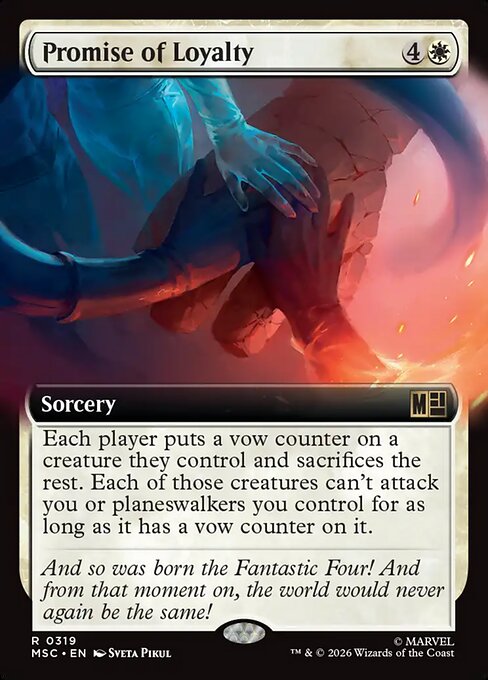 Promise of Loyalty Magic: The Gathering card