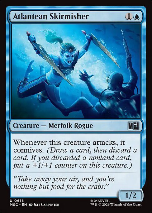 Atlantean Skirmisher Magic: The Gathering card