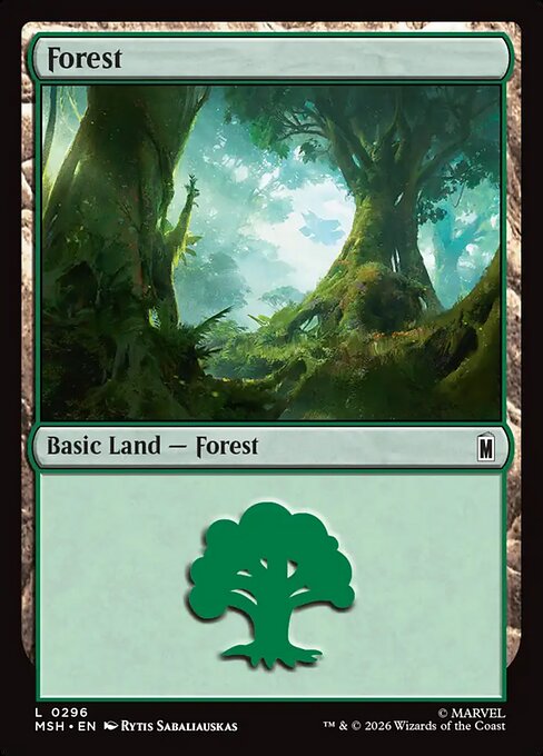 Forest Magic: The Gathering card