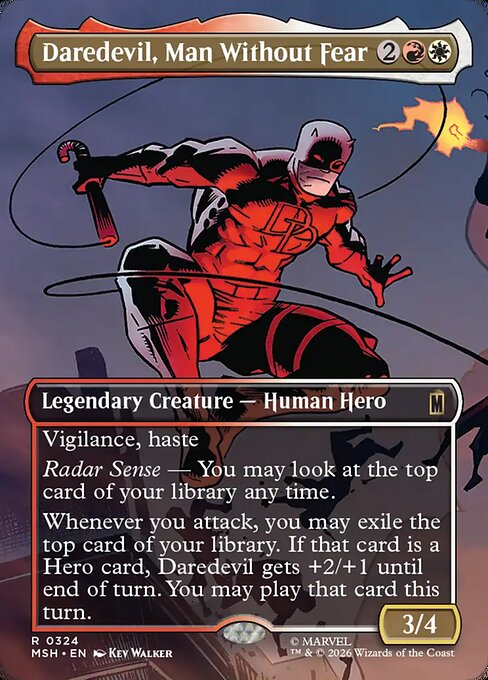 Daredevil, Man Without Fear Magic: The Gathering card