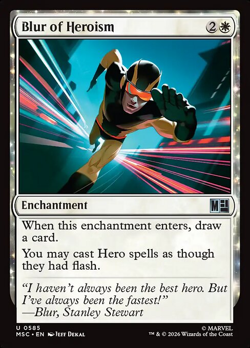 Blur of Heroism Magic: The Gathering card