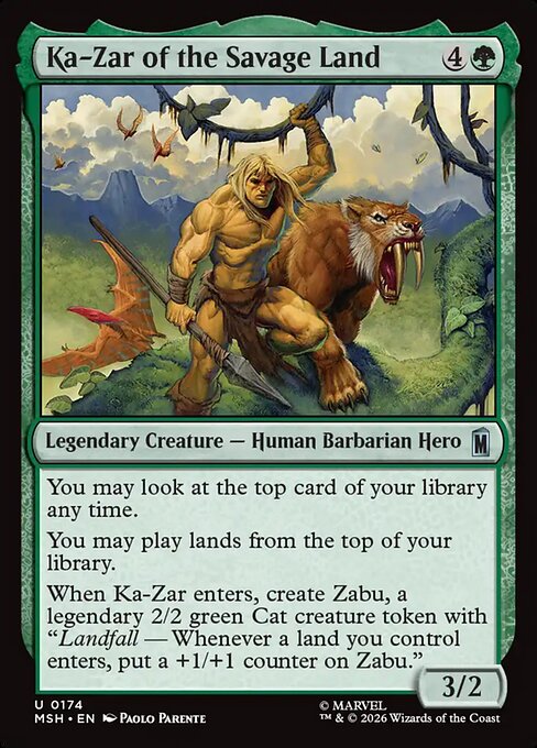 Ka-Zar of the Savage Land Magic: The Gathering card