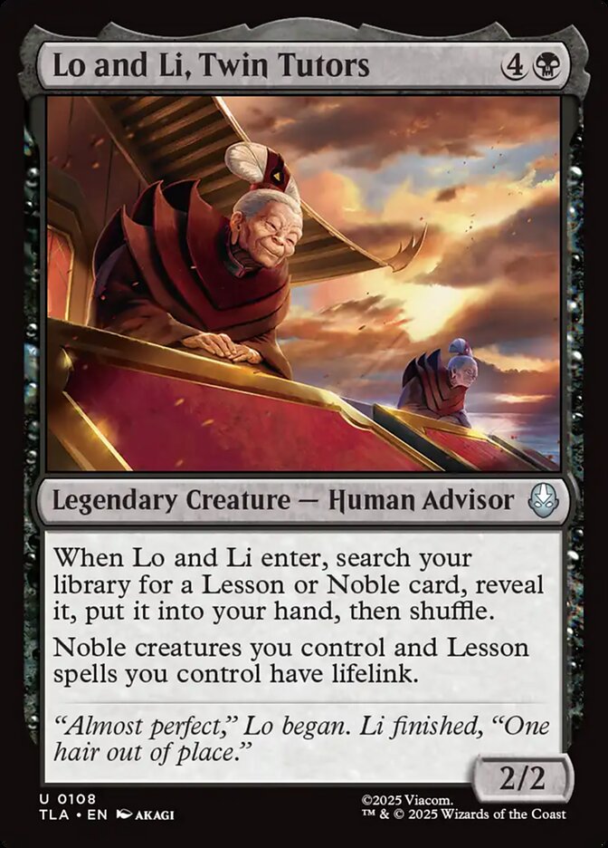 Lo and Li, Twin Tutors Magic: The Gathering card