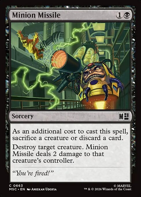 Minion Missile Magic: The Gathering card