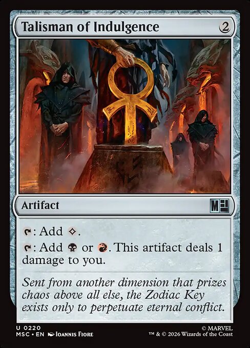 Talisman of Indulgence Magic: The Gathering card