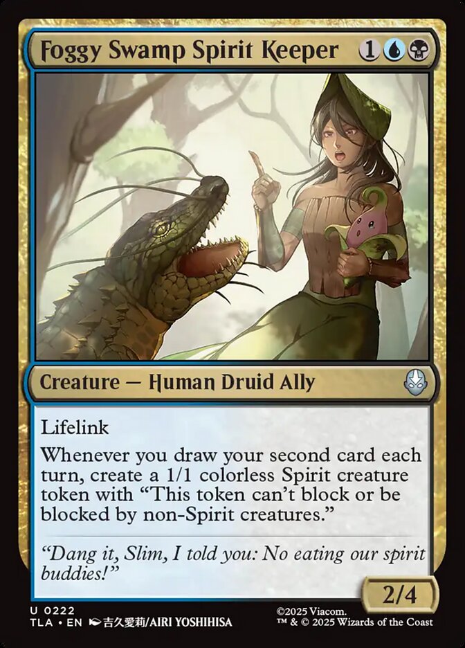 Foggy Swamp Spirit Keeper Magic: The Gathering card