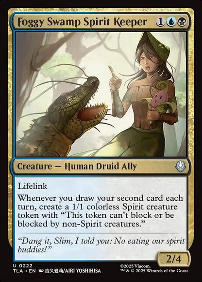 Foggy Swamp Spirit Keeper Magic: The Gathering card