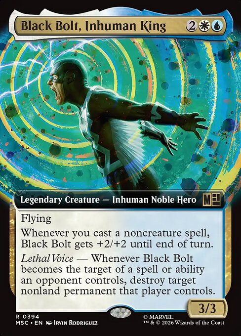 Black Bolt, Inhuman King Magic: The Gathering card
