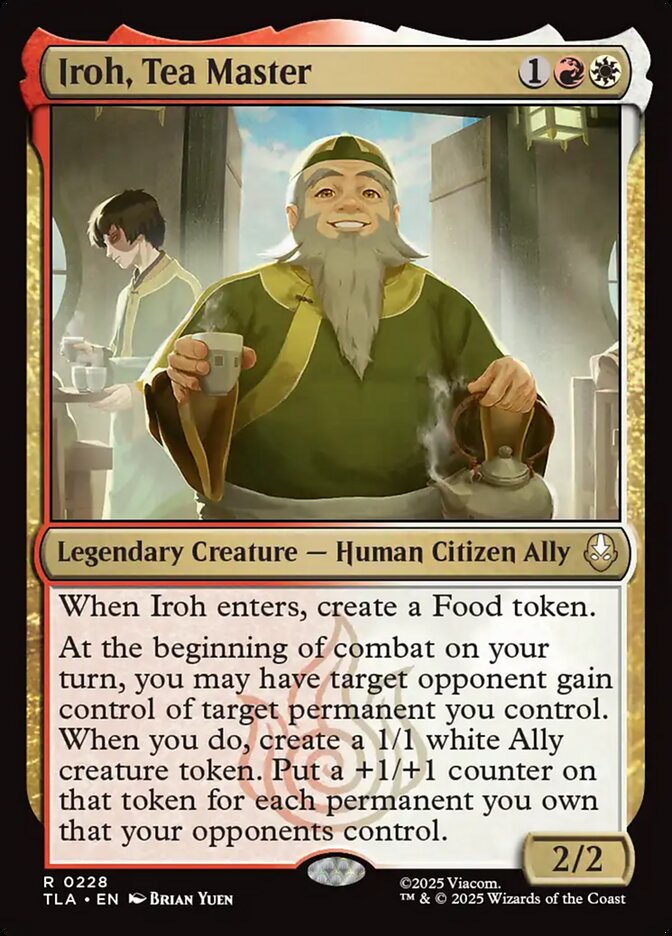 Iroh, Tea Master Magic: The Gathering card