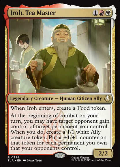 Iroh, Tea Master Magic: The Gathering card