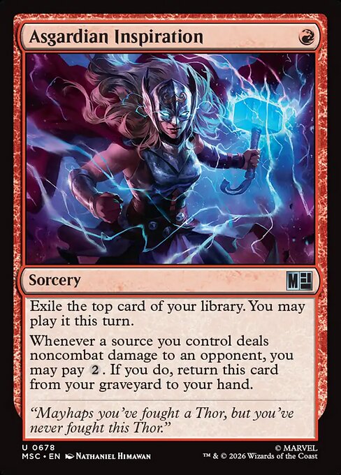 Asgardian Inspiration Magic: The Gathering card