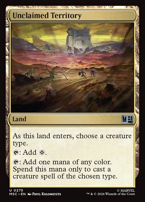 Unclaimed Territory Magic: The Gathering card