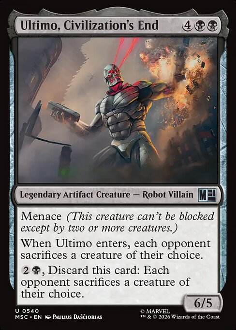 Ultimo, Civilization's End Magic: The Gathering card