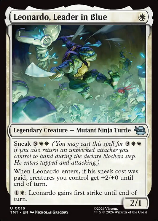 Leonardo, Leader in Blue card image