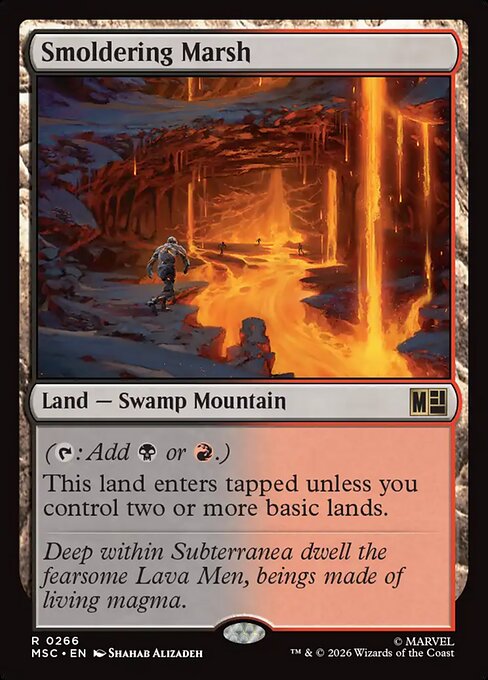 Smoldering Marsh Magic: The Gathering card