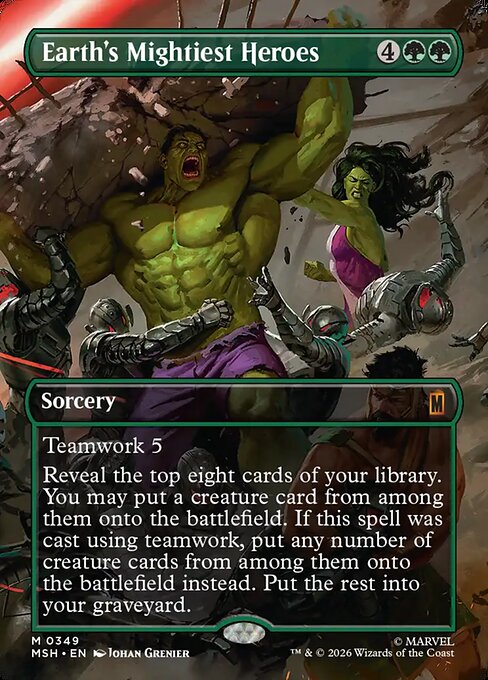Earth's Mightiest Heroes Magic: The Gathering card