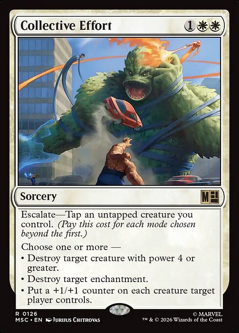 Collective Effort Magic: The Gathering card
