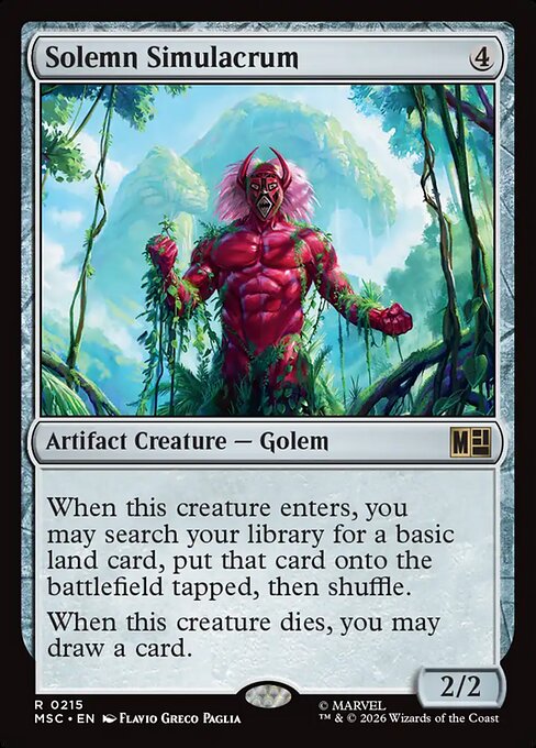 Solemn Simulacrum Magic: The Gathering card