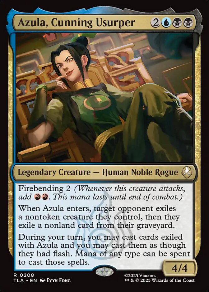 Azula, Cunning Usurper Magic: The Gathering card