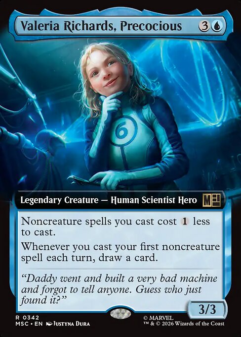 Valeria Richards, Precocious Magic: The Gathering card