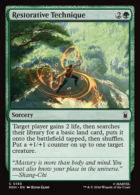 Restorative Technique Magic: The Gathering card