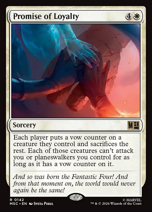 Promise of Loyalty Magic: The Gathering card