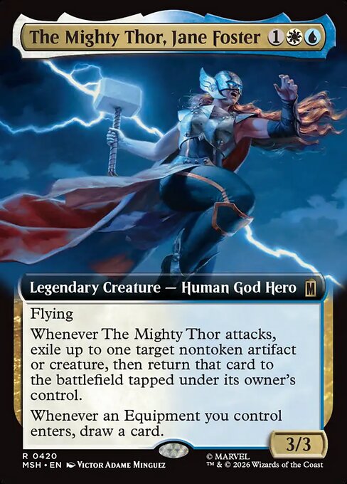 The Mighty Thor, Jane Foster Magic: The Gathering card