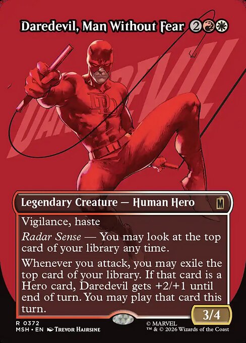 Daredevil, Man Without Fear Magic: The Gathering card
