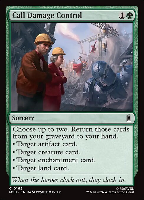 Call Damage Control Magic: The Gathering card