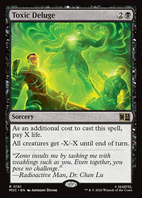 Toxic Deluge Magic: The Gathering card