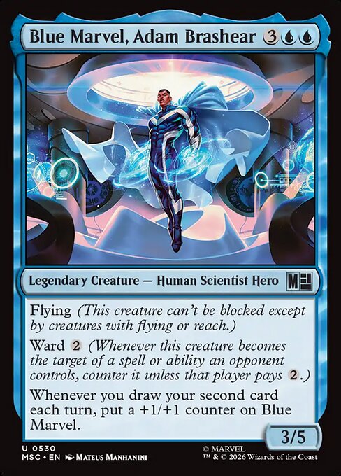 Blue Marvel, Adam Brashear Magic: The Gathering card