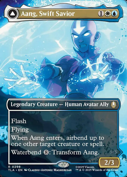 Aang, Swift Savior // Aang and La, Ocean's Fury Magic: The Gathering card