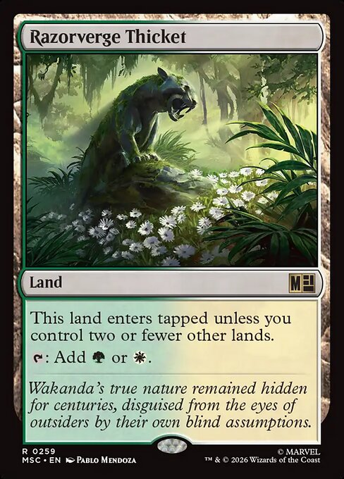 Razorverge Thicket Magic: The Gathering card
