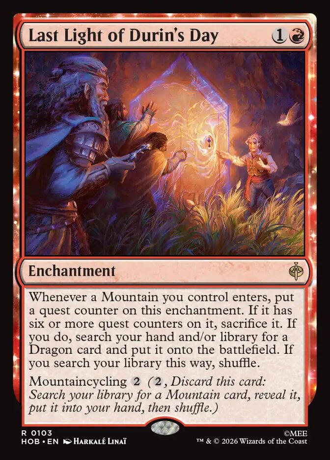 Last Light of Durin's Day card image