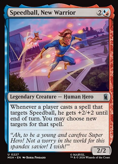 Speedball, New Warrior Magic: The Gathering card