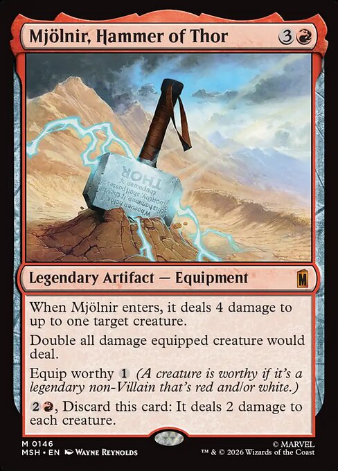 Mjölnir, Hammer of Thor Magic: The Gathering card