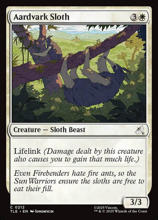 Aardvark Sloth card image