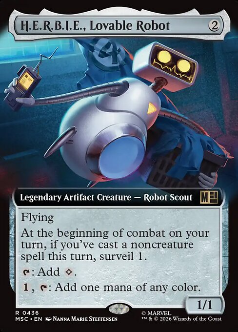 H.E.R.B.I.E., Lovable Robot Magic: The Gathering card