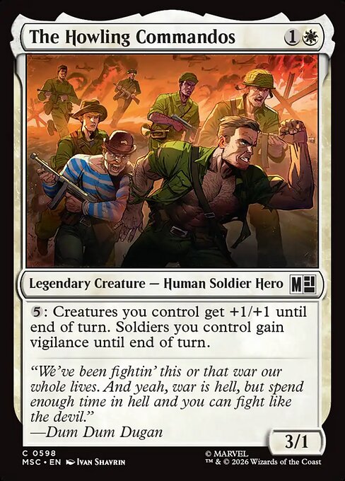 The Howling Commandos Magic: The Gathering card
