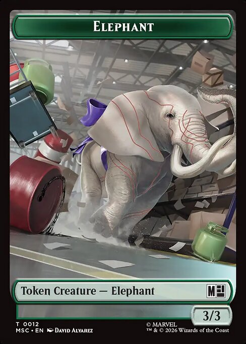 Elephant Magic: The Gathering card