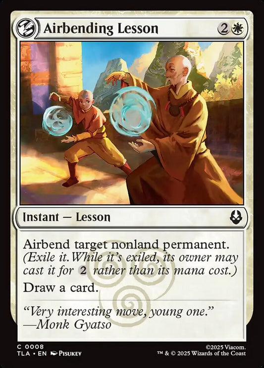 Airbending Lesson Magic: The Gathering card