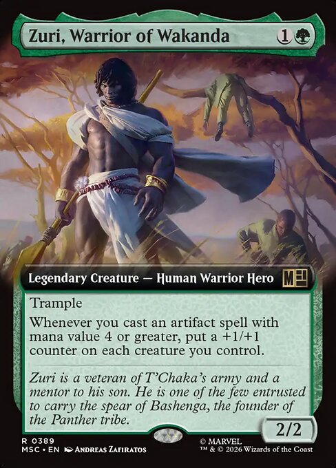 Zuri, Warrior of Wakanda Magic: The Gathering card