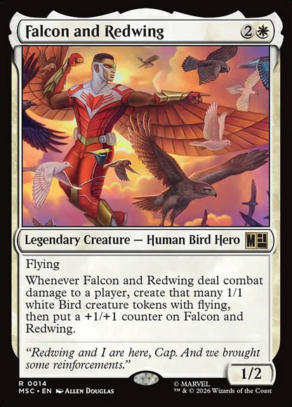 Falcon and Redwing Magic: The Gathering card