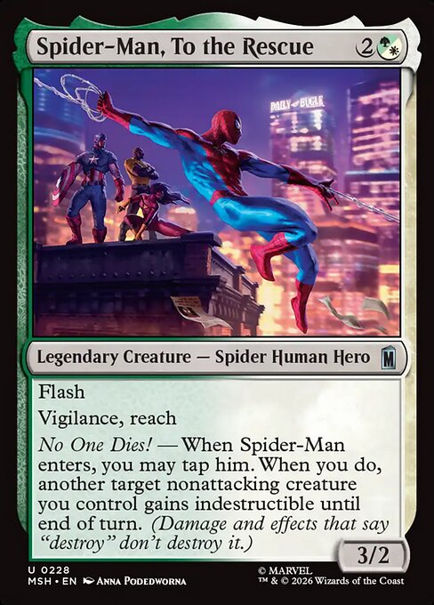 Spider-Man, To the Rescue Magic: The Gathering card