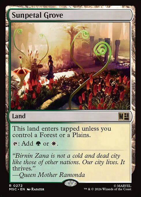 Sunpetal Grove Magic: The Gathering card