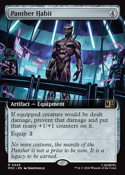 Panther Habit Magic: The Gathering card